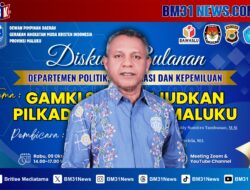 GAMKI Maluku Gelar Diskusi Publik Wujudkan Pilkada Damai 27 November 2024 di Provinsi Maluku