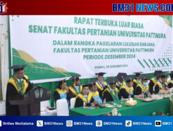 32 Lulusan Faperta Unpatti Ikut Yudisium