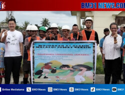 Program 100 Hari Kerja, Bupati dan Wabup Tanimbar Pimpin Aksi Jumat Bersih di Saumlaki