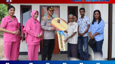 Peduli Warga Kurang Mampu, Polres Malteng Bangun Rumah Layak Huni di Masihulan