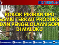 Pokok-Pokok Pikiran dan Rekomendasi DPD GAMKI Terkait Produksi dan Pengelolaan Sopi di Maluku