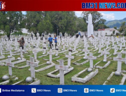 Sambut HUT ke-80 TNI AU, Lanud Pattimura Gelar Karya Bakti di TMP Kapahaha Ambon