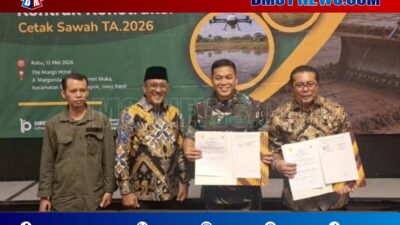 Sinergi Pemda-TNI Cetak 91 Hektar Sawah di Malteng