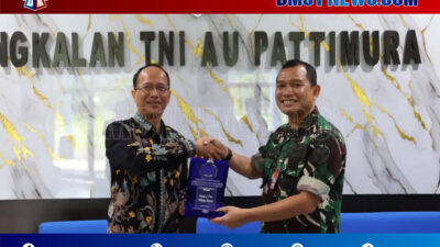 Danlanud Pattimura Terima Audiensi Direktur Universitas Terbuka Ambon, Bahas Penguatan SDM