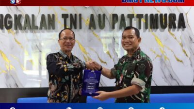 Danlanud Pattimura Terima Audiensi Direktur Universitas Terbuka Ambon, Bahas Penguatan SDM