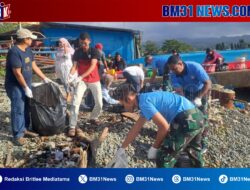 Peringati Hari Bakti ke-79 TNI AU, Lanud Pattimura Gelar Karya Bakti Bersihkan Pelabuhan Ikan Negeri Laha
