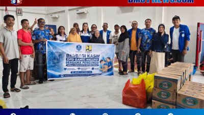 GAMKI Maluku Salurkan Bantuan untuk Pengungsi Kebakaran Batu Merah