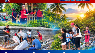 Jemaat GPM Nusaniwe-Airlouw Gelar Aksi Pengumpulan Sampah Plastik