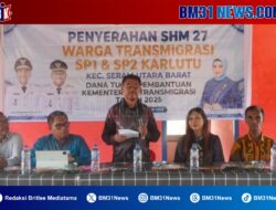 Pemda Malteng Serahkan 27 Sertifikat Tanah kepada Warga Karlutu